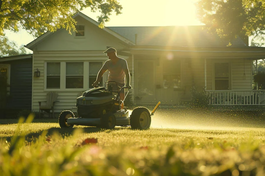 cordless self propelled electric lawn mowers